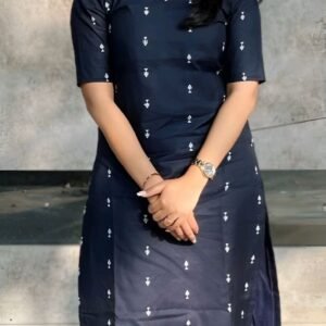 Handwoven Black & Beige Pure Cotton with Ikat Motifs